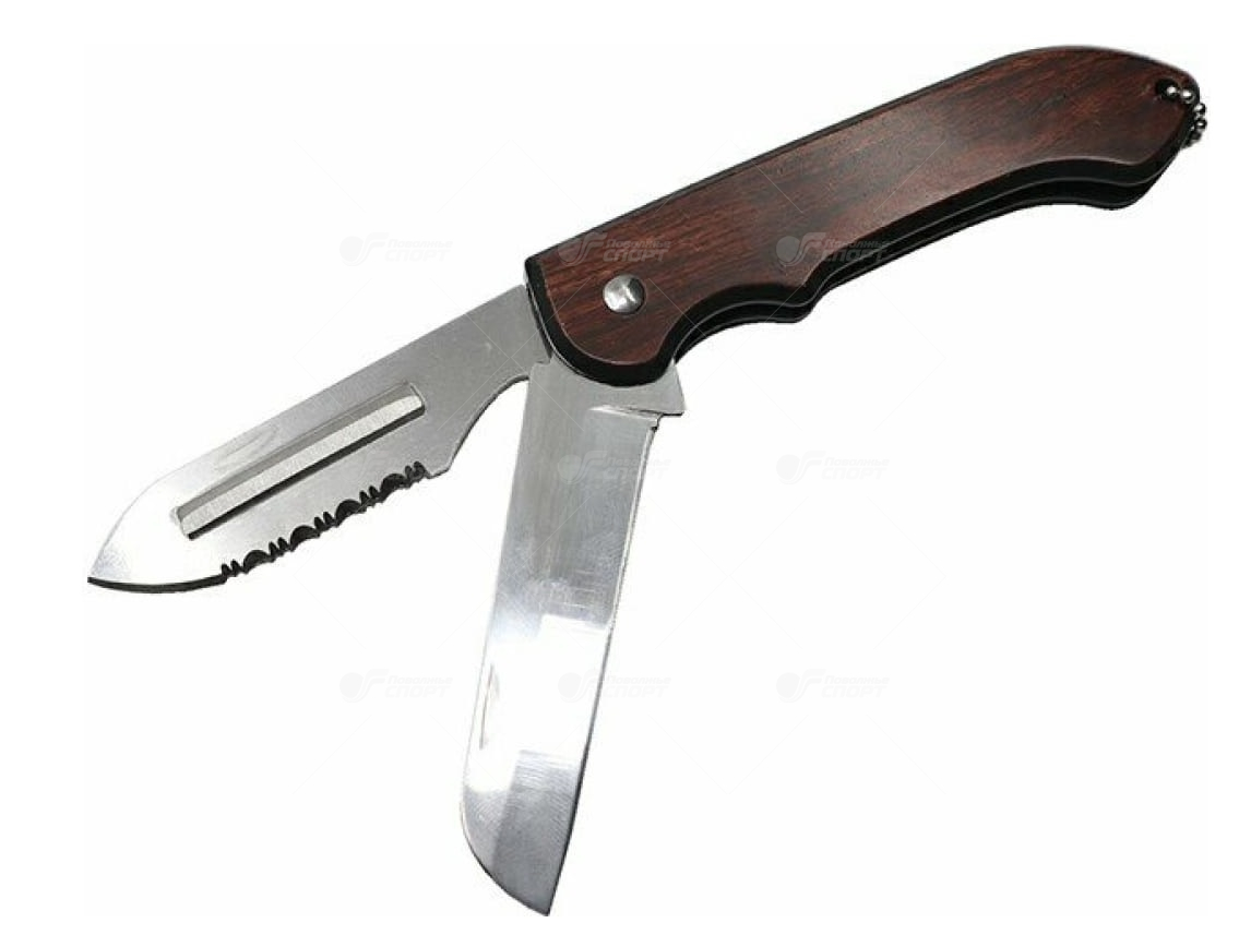 Нож Следопыт складной 2 лезвия дл. клинка 75мм  арт.9-020