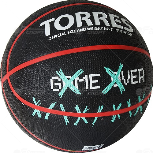 Мяч б/б Torres Game Over №7 арт.В02217