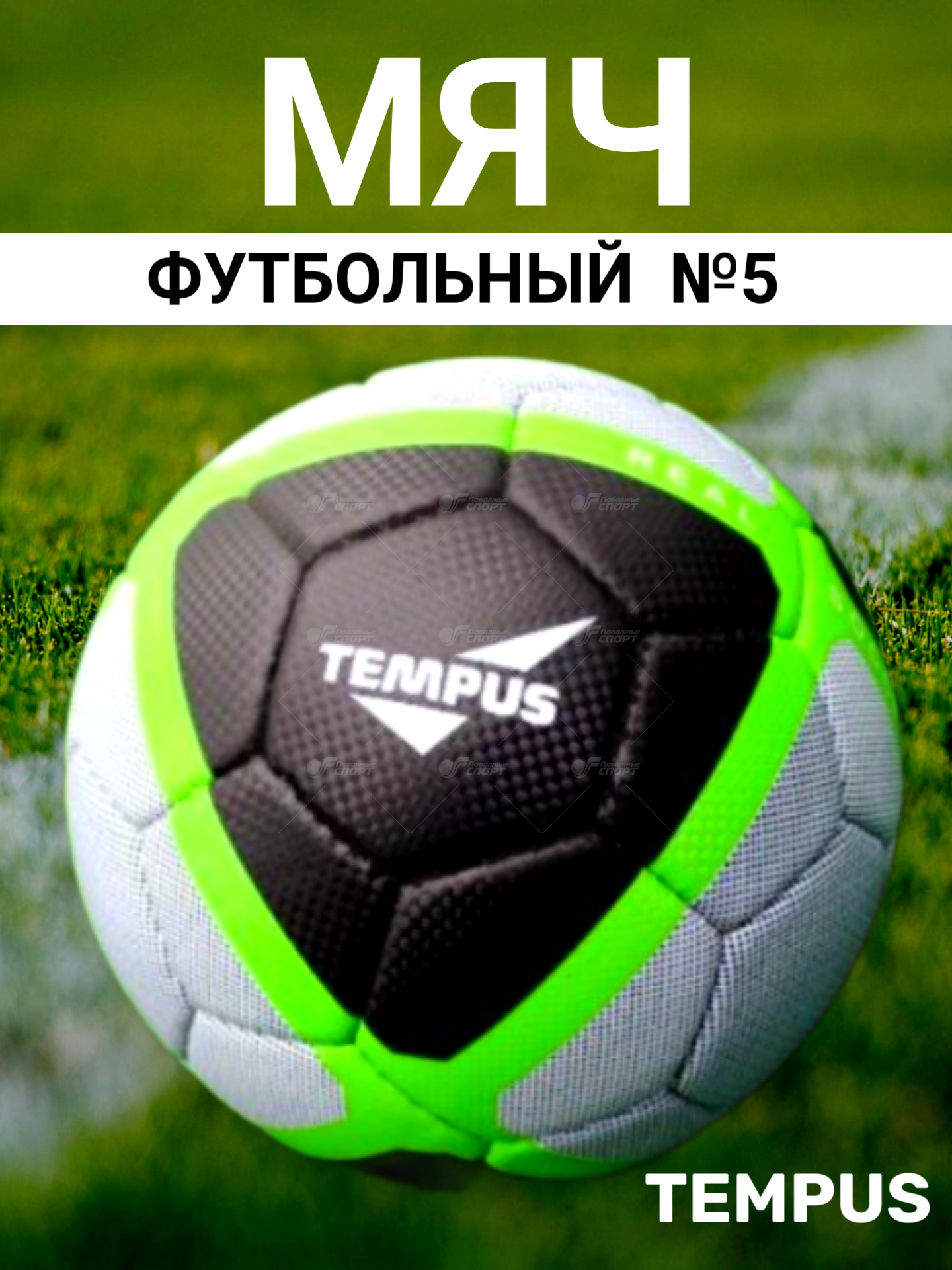 Мяч ф/б Tempus Real арт.E29