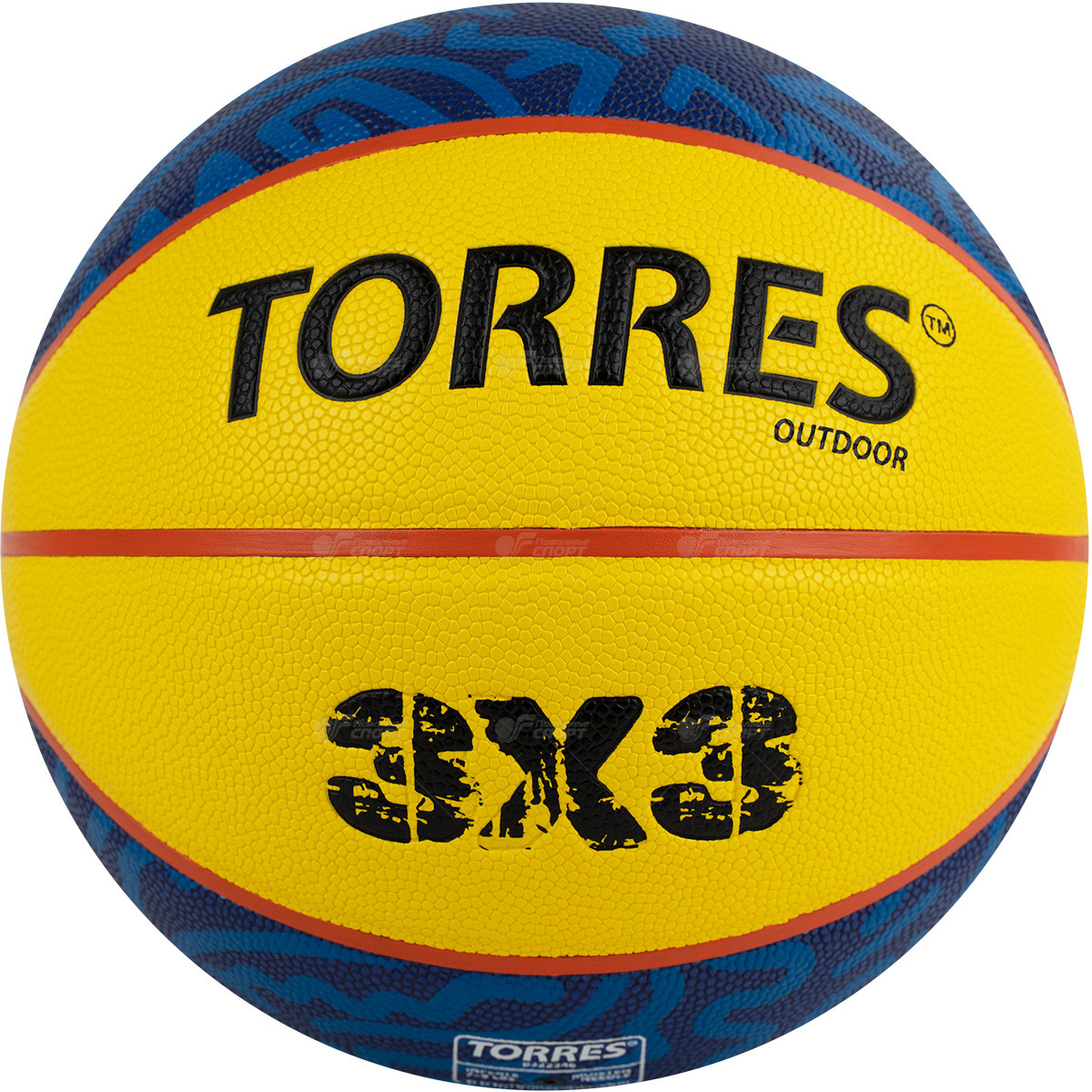 Мяч б/б Torres 3X3 Outdoor PU №6 арт.В322346 (полиуретан)