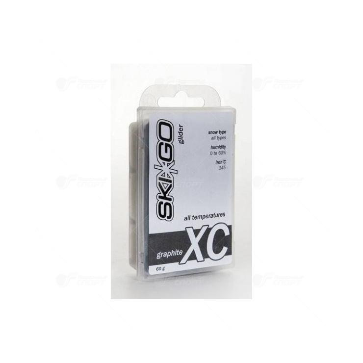 Парафин SkiGo арт.64250 без фтора графит XC черный 60г.