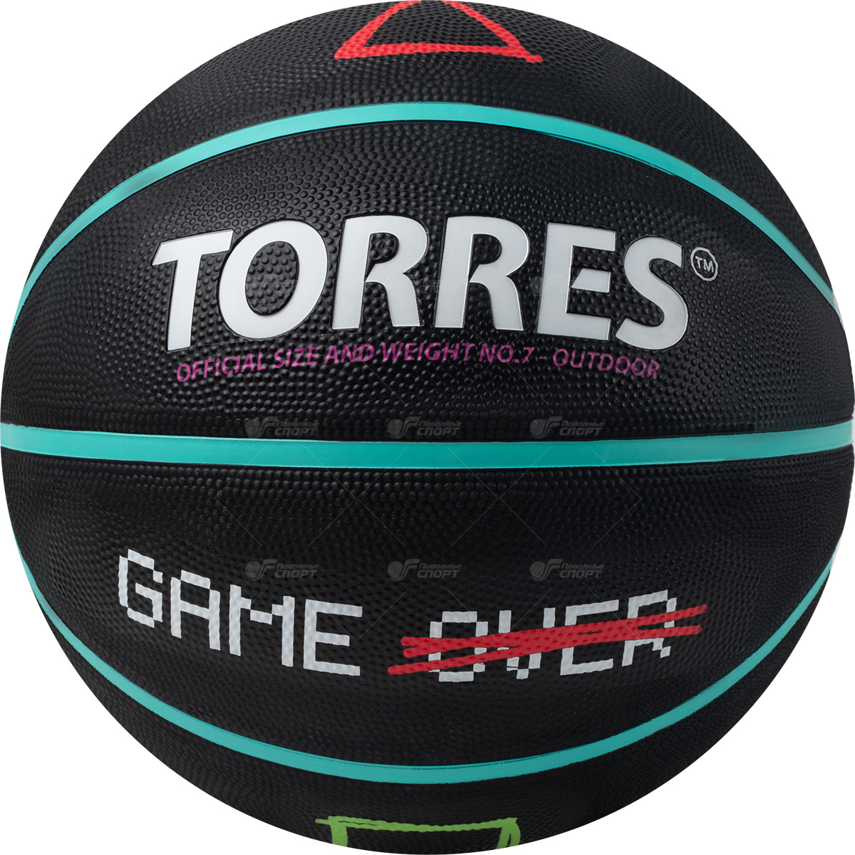 Мяч б/б Torres Game Over №7 (New) арт.В023117