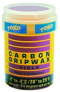 Мазь держания Toko без фтора -2/-4 Carbon фиолетовая 32г.
