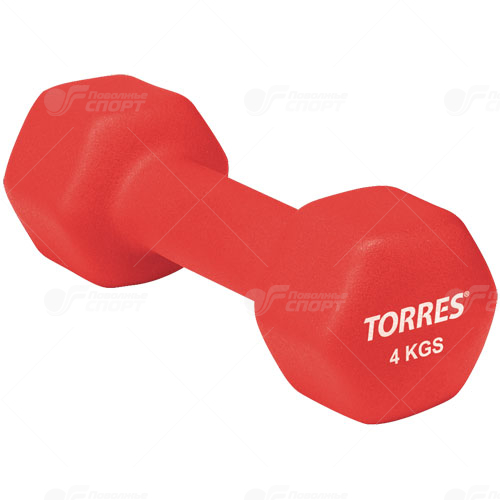 Гантель Torres (неопрен) 4 кг арт.PL50014
