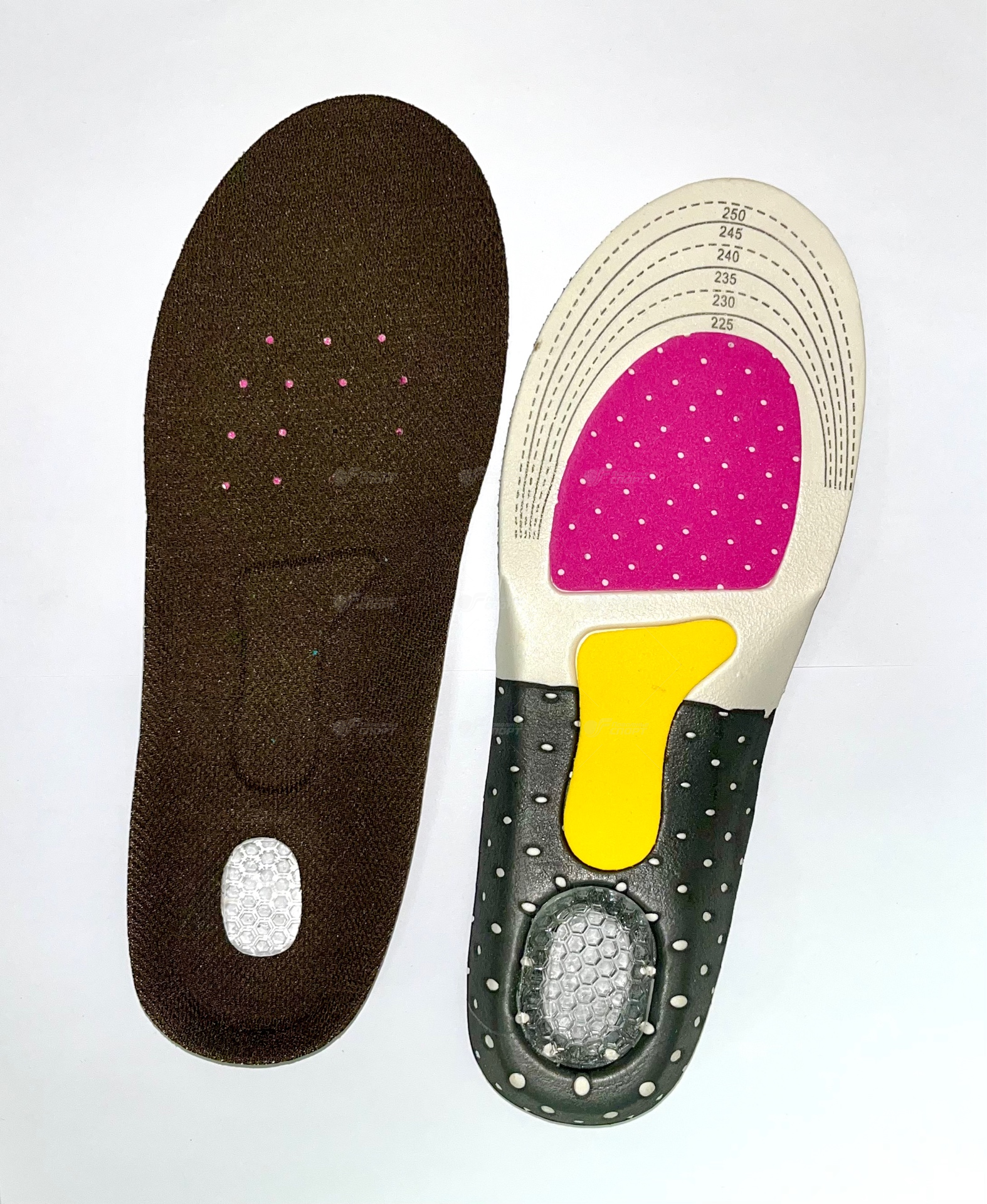 Стельки для обуви жен. спорт 230-250 мм