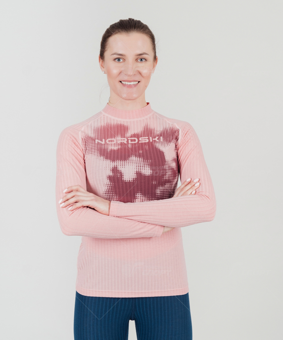 Рубашка жен. NordSki Light Pink W арт.NSW450937 р.XS-XL