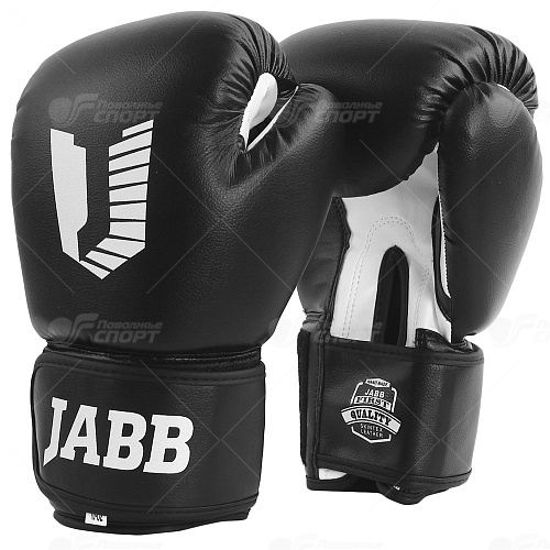 Перчатки боксерские Jabb Basic Star (черные) арт.JE-4068 р.8-12ун