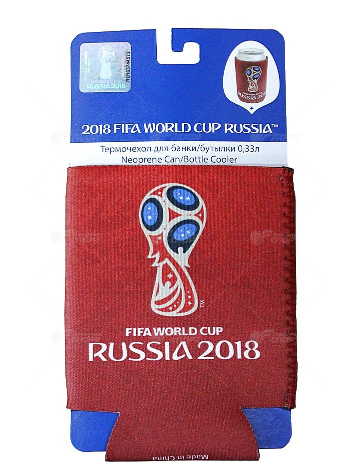 FIFA-2018 Термочехол неопрен для банки/бутыл 0,33л р.5 арт.Т11605