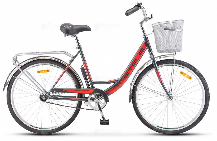 Велосипед Stels Navigator 245 26" 1ск. (дорож.+корзина) арт.Z010
