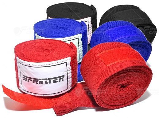 Бинт боксерский Sprinter WEMBLEY 4м (хлопок) 2шт.